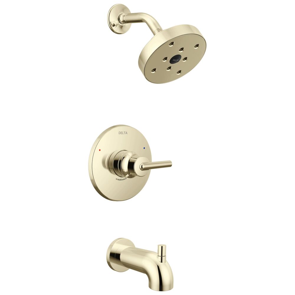 DELTA® T14459-PN Trinsic® Tub & Shower Trim, 6.19" L 6.5" W 6.5" H, Brass, Polished Nickel