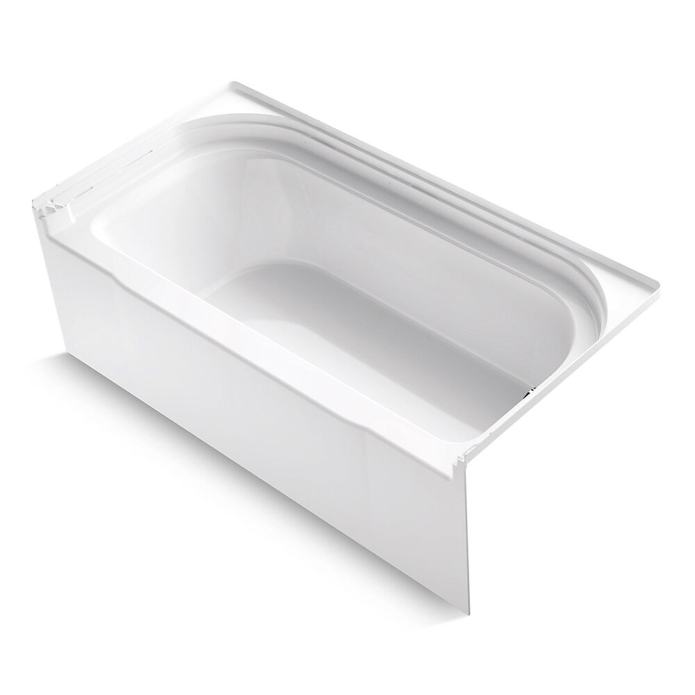 Sterling 71141122-LNR-0 Accord® 60x30" Rectangular Accord Bath w/ Right Hand Drain, Vikrell, White High Gloss