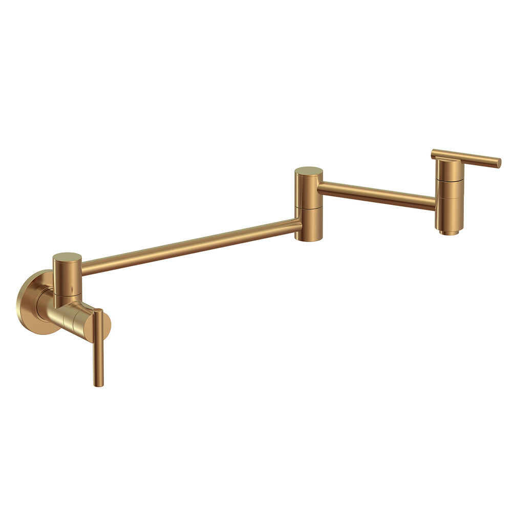 Gerber® D205058BB Parma® Pot Filler, 2.2 gpm Flow Rate, Swivel Spout, Brushed Bronze, 1 Handles, Import