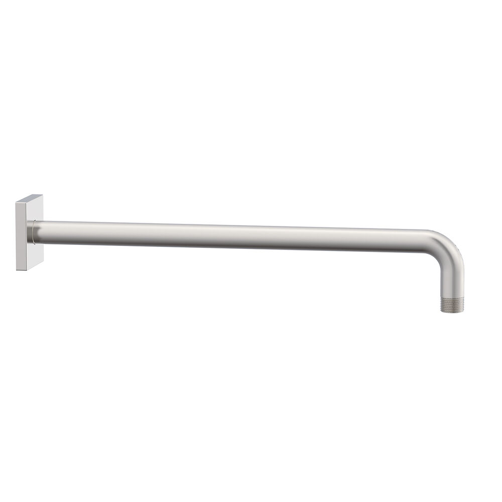 Gerber D481427BN 15" Round Showerarm w/ Square Escutcheon, Brushed Nickel