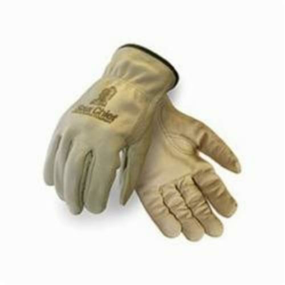 961-32 General Purpose Gloves, Leather Palm, L, Leather Palm, Leather, Elastic Wrist Cuff