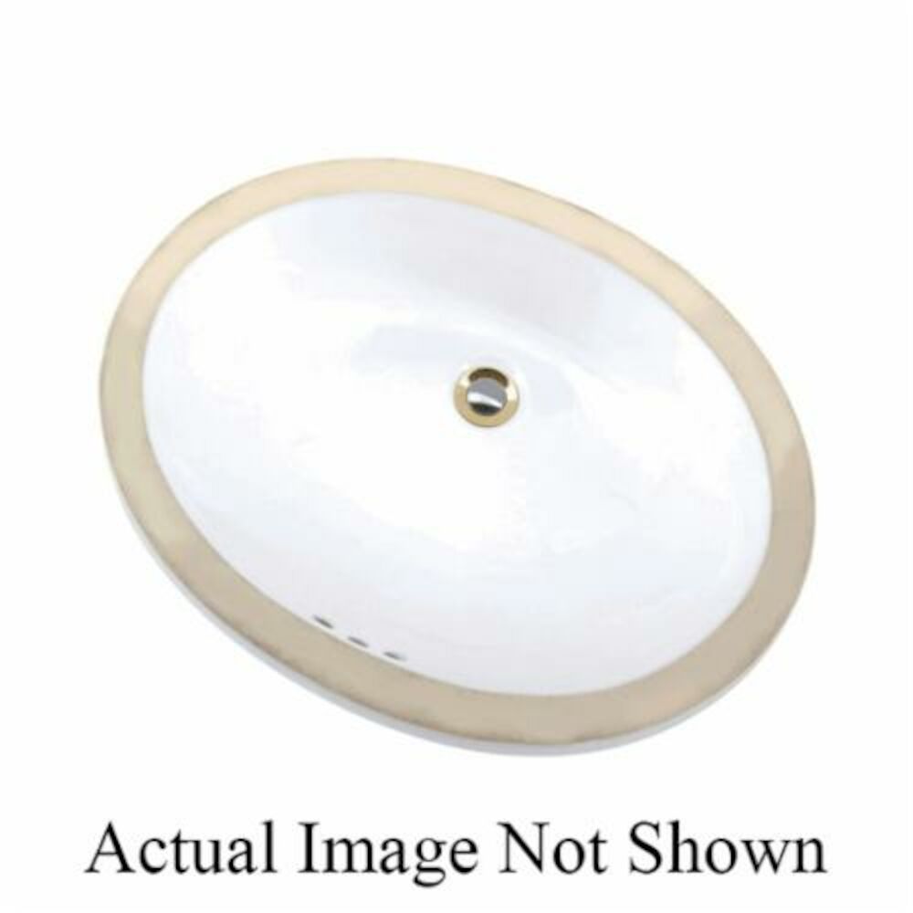 Mansfield® 531025 216NS Lavatory With Concealed Front Overflow, Maple, Oval, Undercounter Mount, Vitreous China, Bone