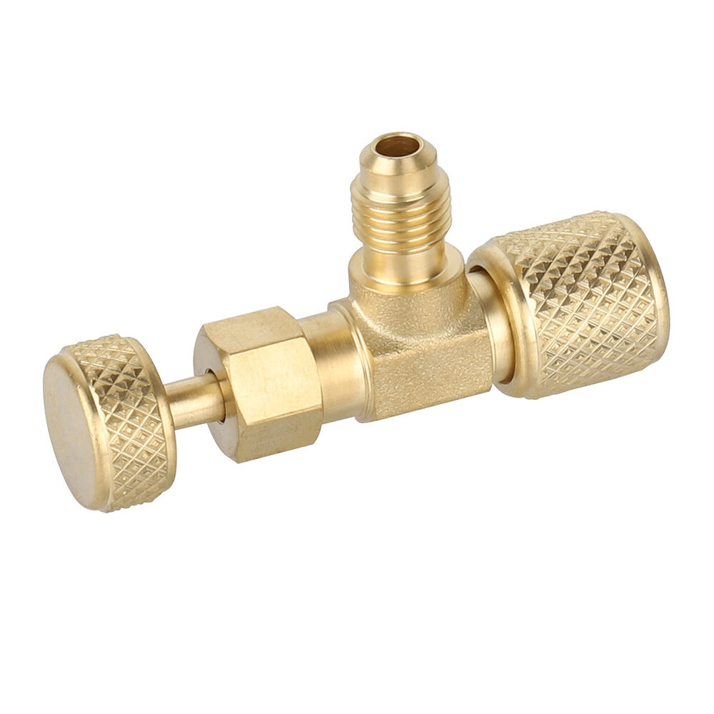 Navac F1031 Backseat Control Valve 1/4" SAEx1/4" O-Ring, Brass