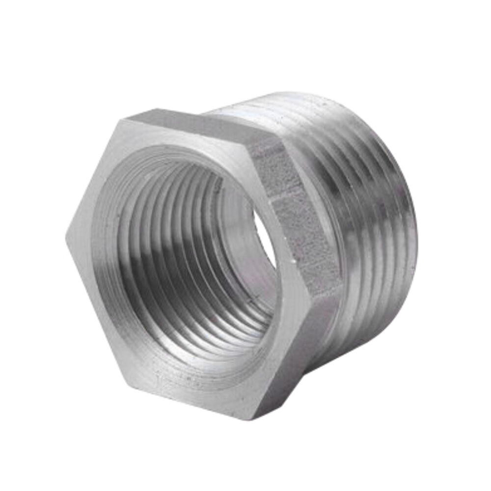Ward Mfg 1XE.GB Hex Head Pipe Bushing, 1x3/4 in, Threaded, 150 lb, Malleable Iron, Galvanized, Domestic