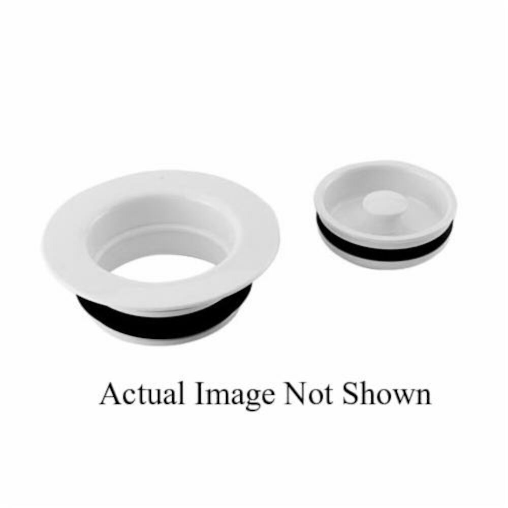 Newport Brass® 117/54 Garbage Disposer Flange and Stopper Set, Polypropylene, Gloss Black