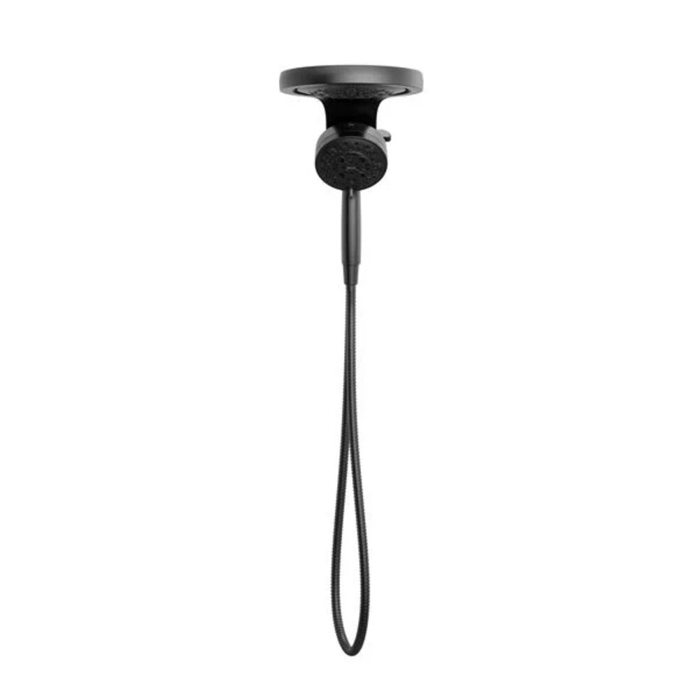 Delta 56000-BL 6F HydroRain® Two-In-One Shower w/ ProClean™, 1.75 gpm, 6 Spray Settings, Matte Black