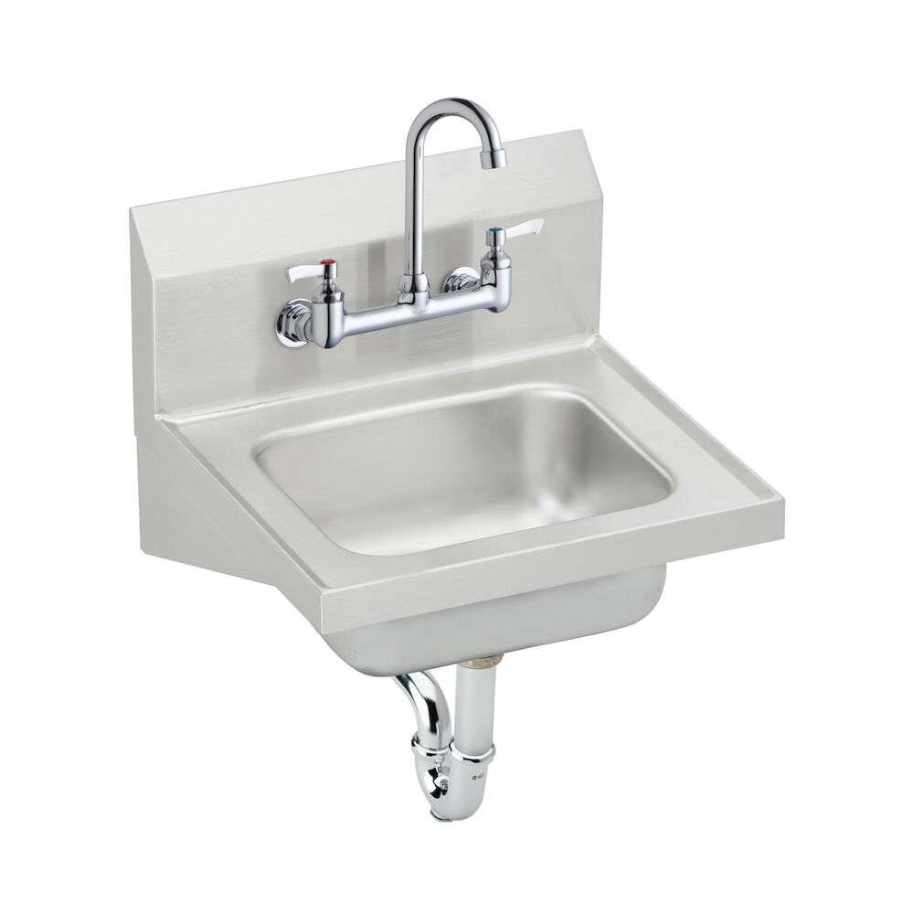 CHS1716C Handwash Sink, 16-3/4" W x 13" Dx16-3/4" H, Wall Mount, Stainless Steel, Buffed Satin