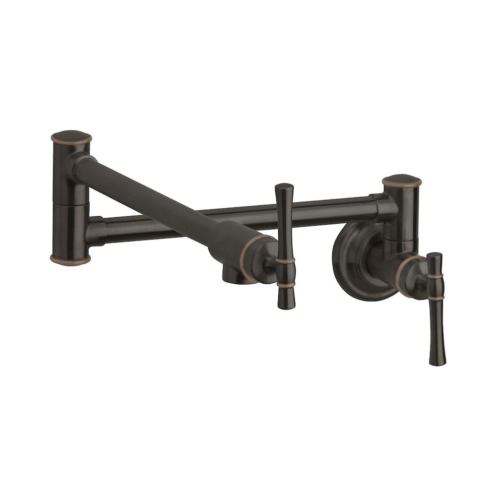 LKEC2091RB Explore™ Traditional Kitchen Faucet, 4 gpm, Oil Rubbed Bronze, 2 Handles, Import, Residential