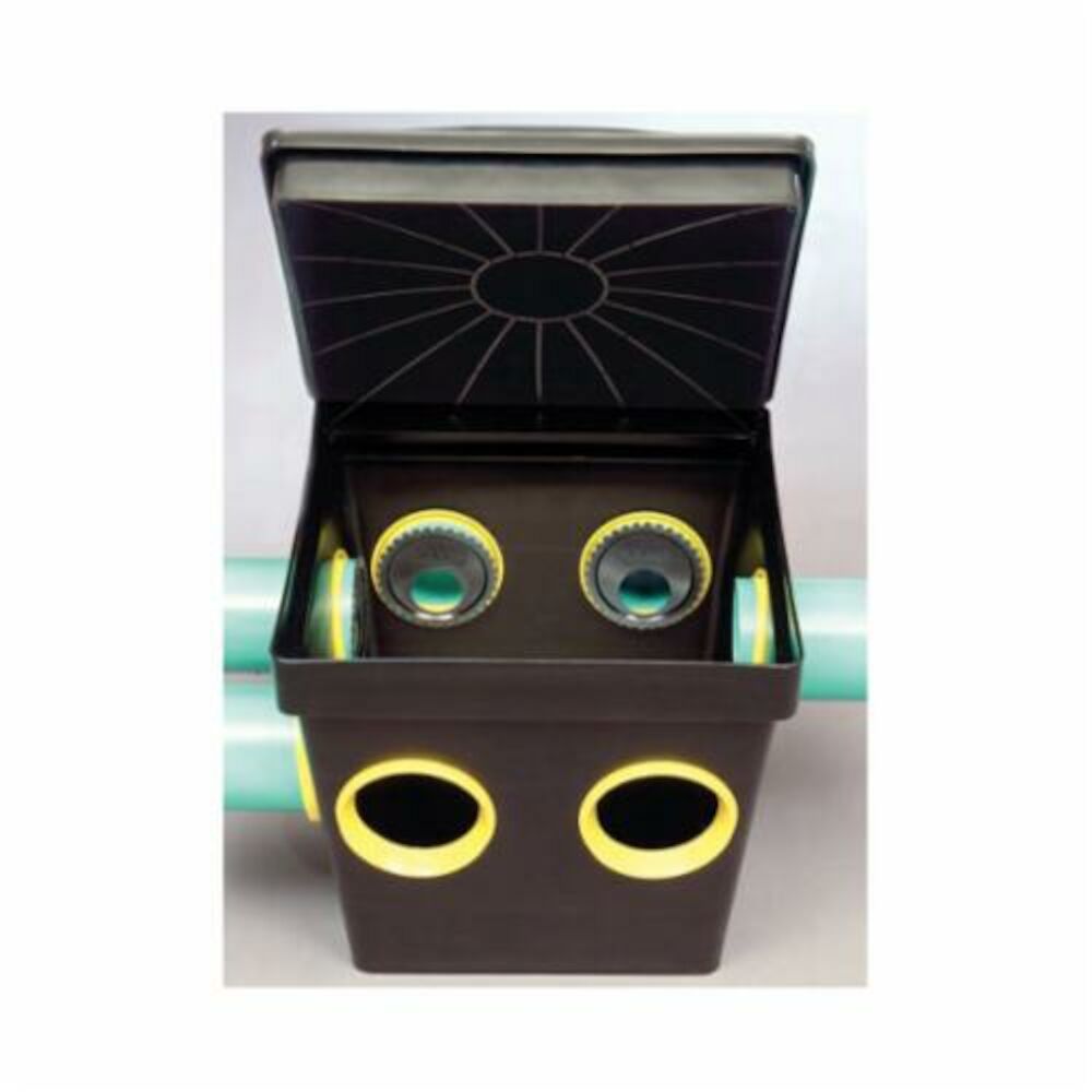 Tuf-Tite® 7HD2 7-Hole Distribution Box, HDPE, Black