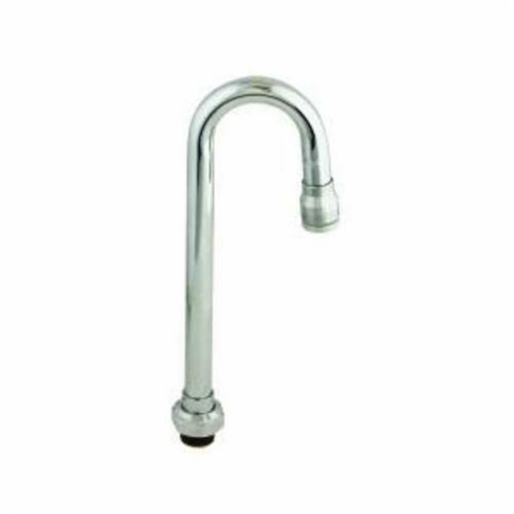 T & S 132X Swing Gooseneck w/ Stream Regulator Outlet, Chrome Plated