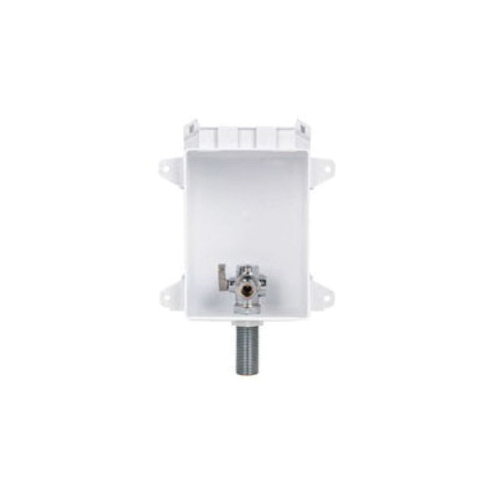 OxBox™ 696RG1001CF Toilet/Dishwasher Outlet Box With Water Hammer Arrester, 1/2" Male CPVC, ABS