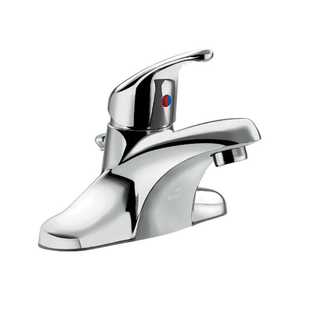 CFG CA40710 Centerset Bathroom Faucet, Cornerstone™, Chrome Plated, 1 Handles, Metal Pop-Up Drain, 1.2 gpm