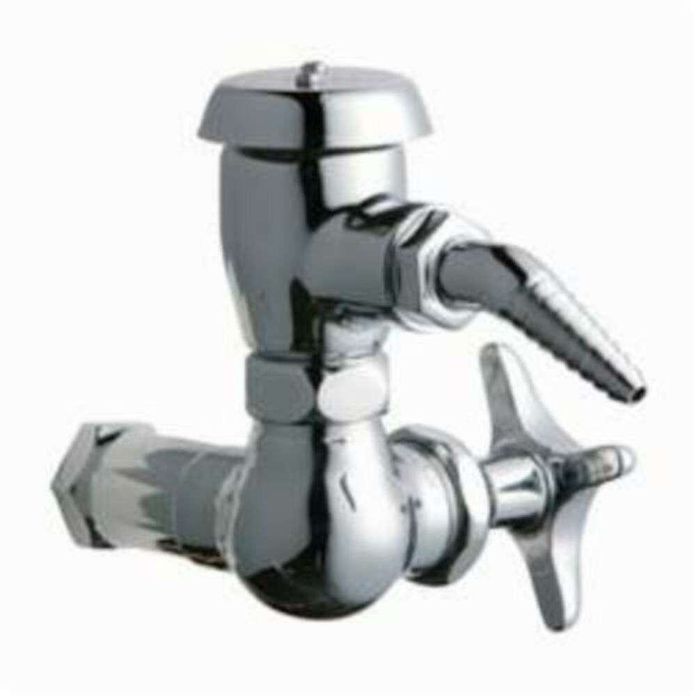 Chicago Faucet® 1300-MCP Single Inlet Cold Water Faucet, Chrome Plated, Domestic, Commercial