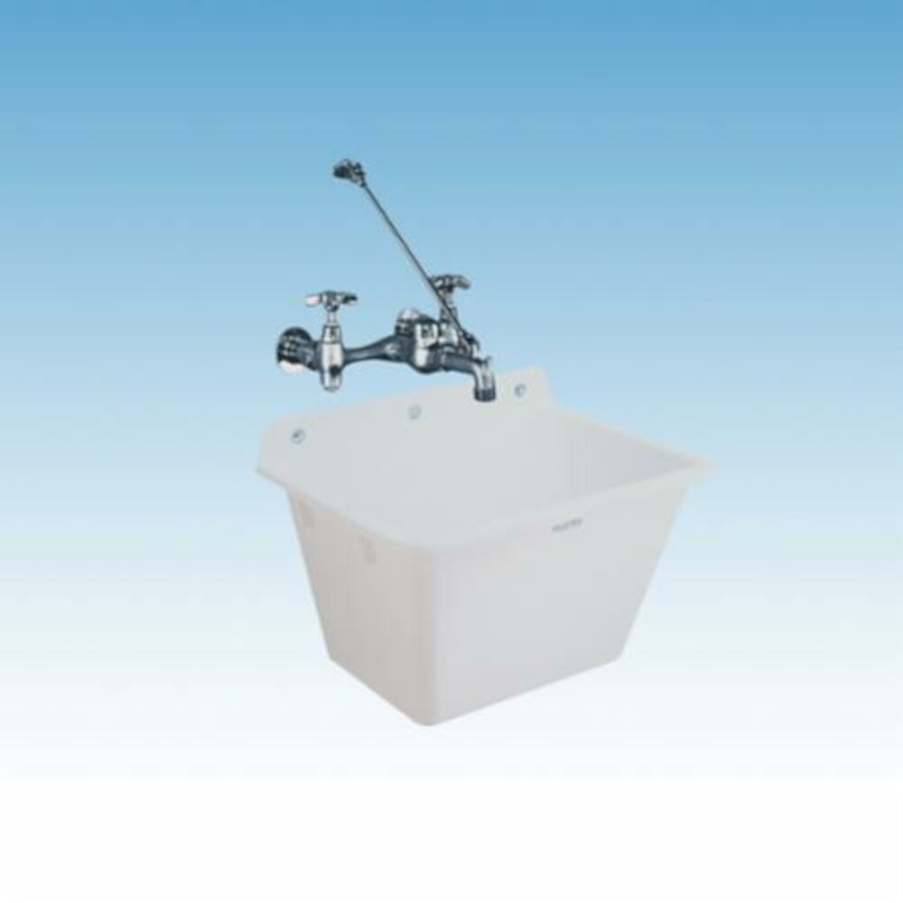 ELM® MUSTEE 16 UTILATUB® MOP Service Sink, 22" W x 16-3/4" Dx17-11/16" H, Wall Mount, Co-Polypure™ Resin, White