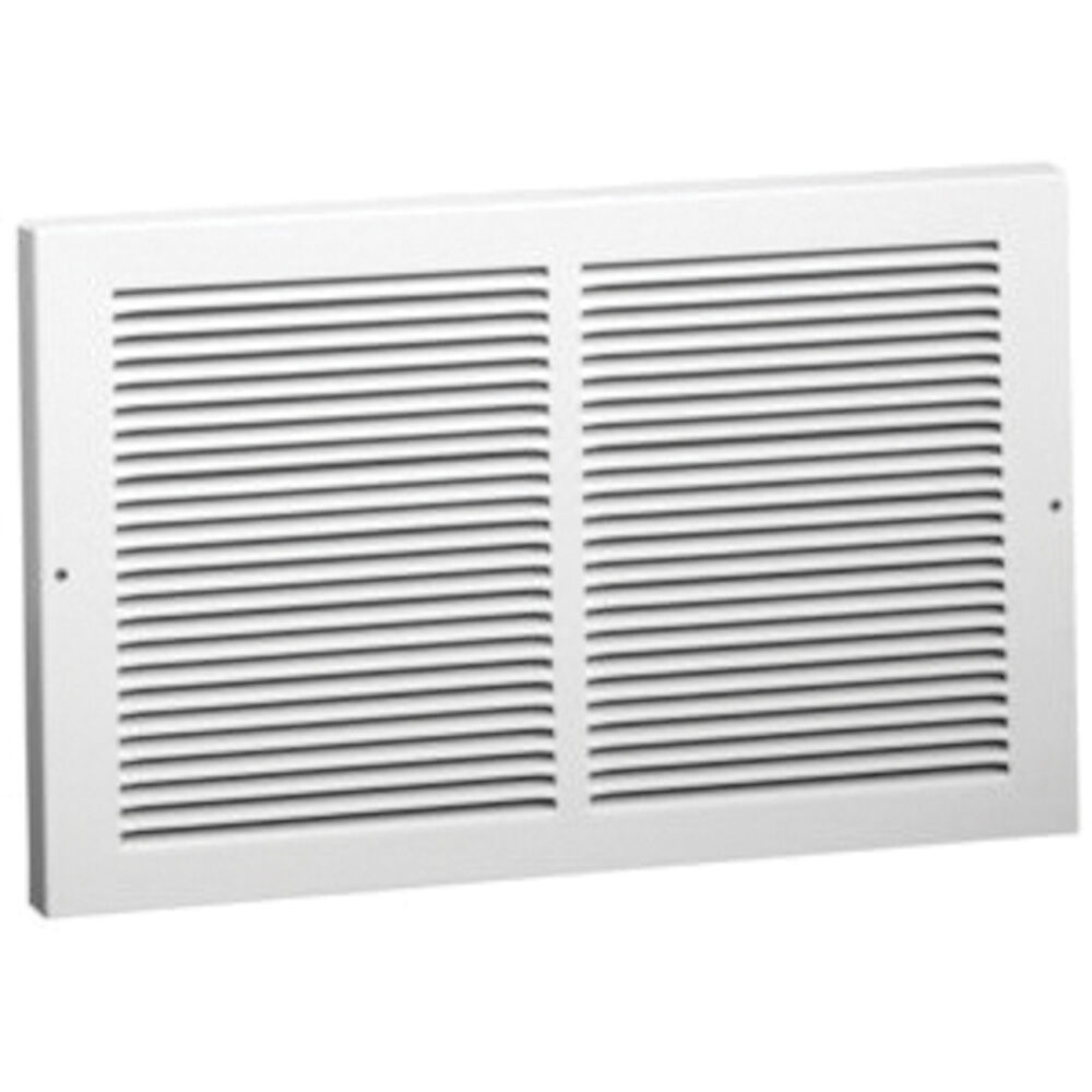 Hart & Cooley® 657 10x6 W 1-Piece Baseboard Return Grille, 10" Wx6" H, 115 to 265 cfm, Steel, Bright White Enamel, Domestic