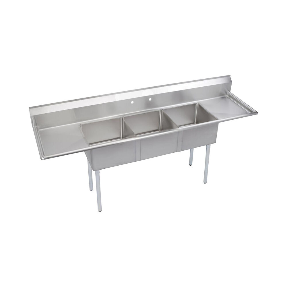 S3C24X24-2-24X Super Economy Scullery Sink, Floor Mount, 300 Stainless Steel