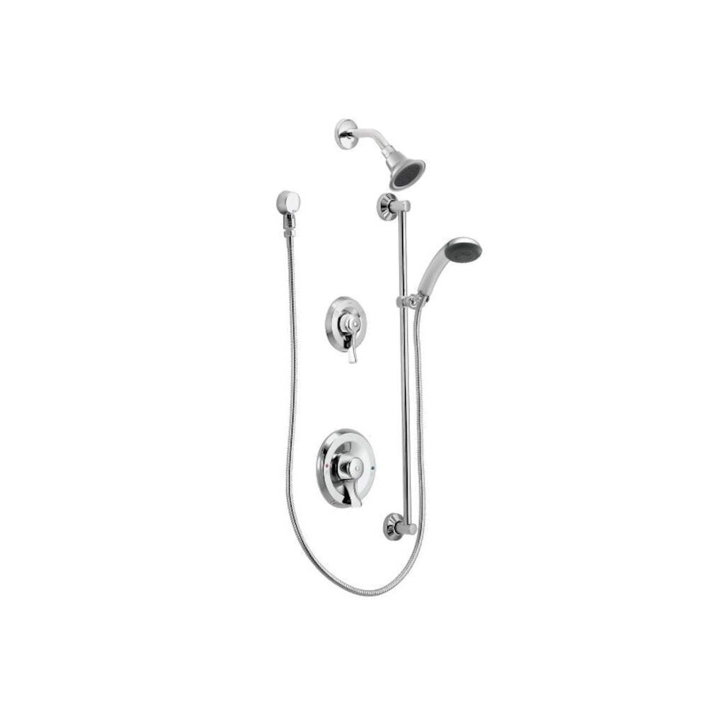 Moen® T8342EP15 Posi-Temp® Trim Kit, 3-5/16" Dia, 1.5 gpm, Chrome Plated, Import