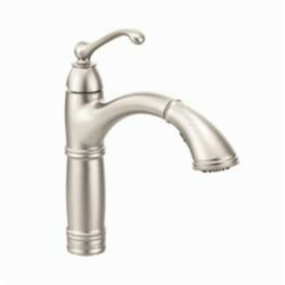 Moen® 7295SRS Brantford™ Kitchen Faucet, 1.5 gpm, 1/3 Faucet Holes, Spot Resist® Stainless Steel, 1 Handle