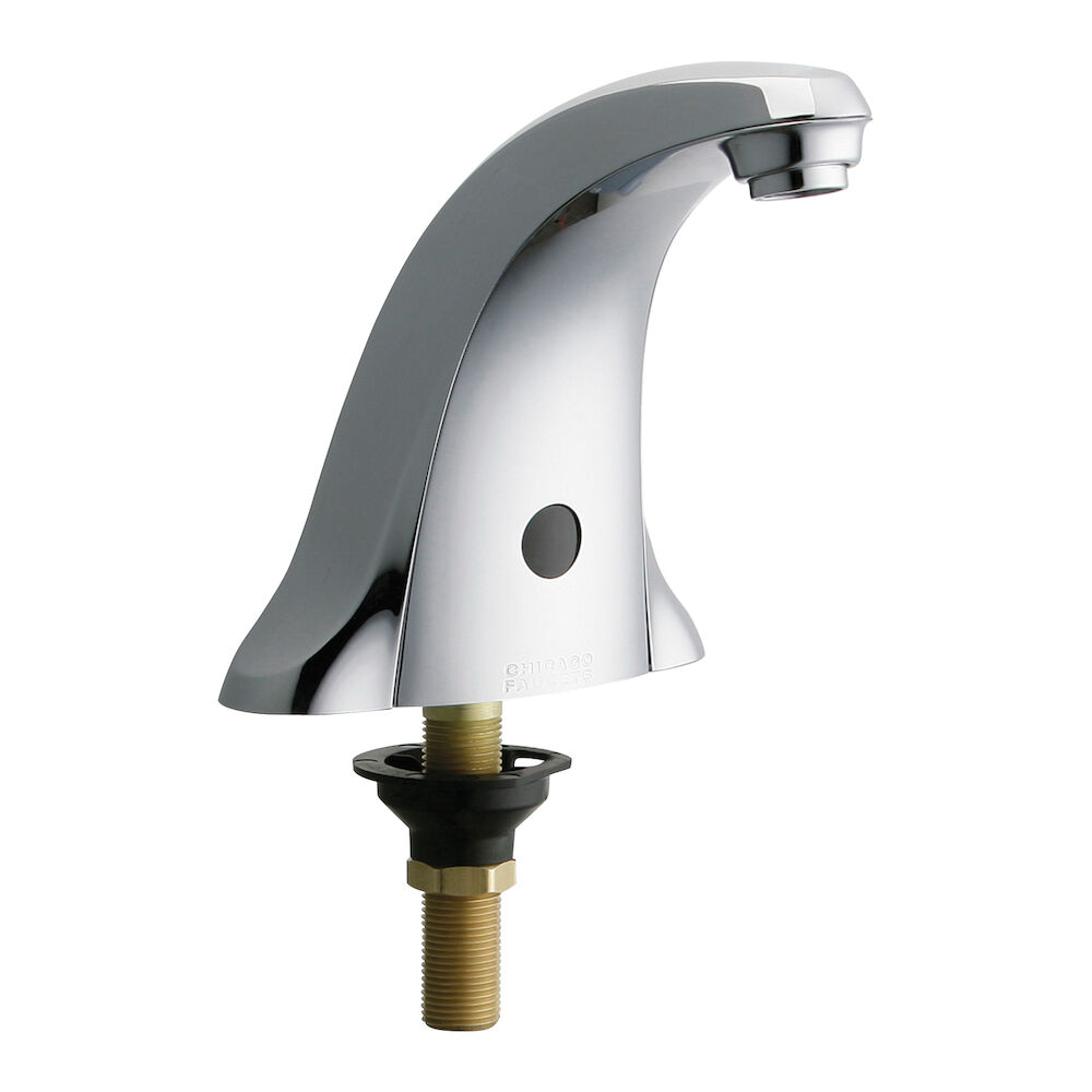 Chicago Faucet® E-Tronic® 40 116.606.AB.1 Sink Faucet With Dual Beam Infrared Sensor, Chrome Plated, 0.5 gpm