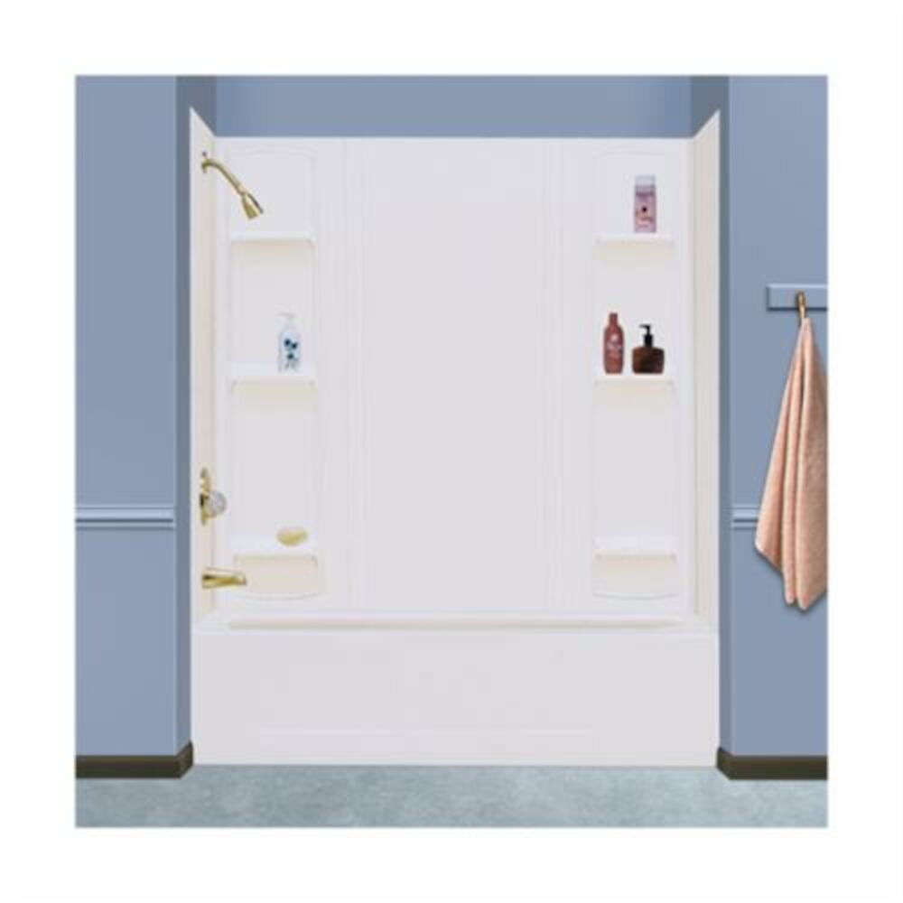 ELM® MUSTEE 56WHT DURAWALL® Bathtub Wall, 58" H, Thermoplastic