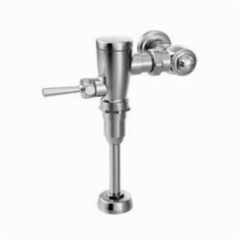 Moen® 8312M10 M-DURA™ Manual Urinal Flush Valve, 1 gpf, 3/4" IPS Inlet, 3/4" Spud, 15 to 120 psi, Chrome Plated, Domestic