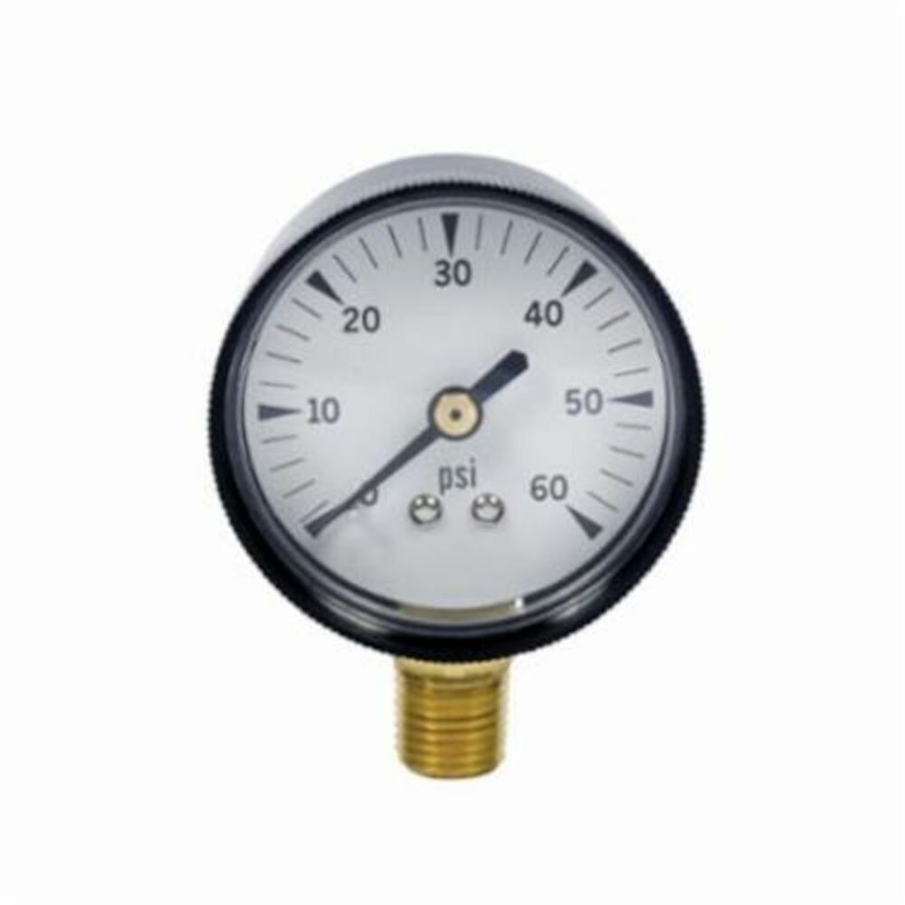 Cherne® 628 Gas Test Gauge w/o Test Body, 0 to 30 psi, 1/4" Connection, 2" Dial