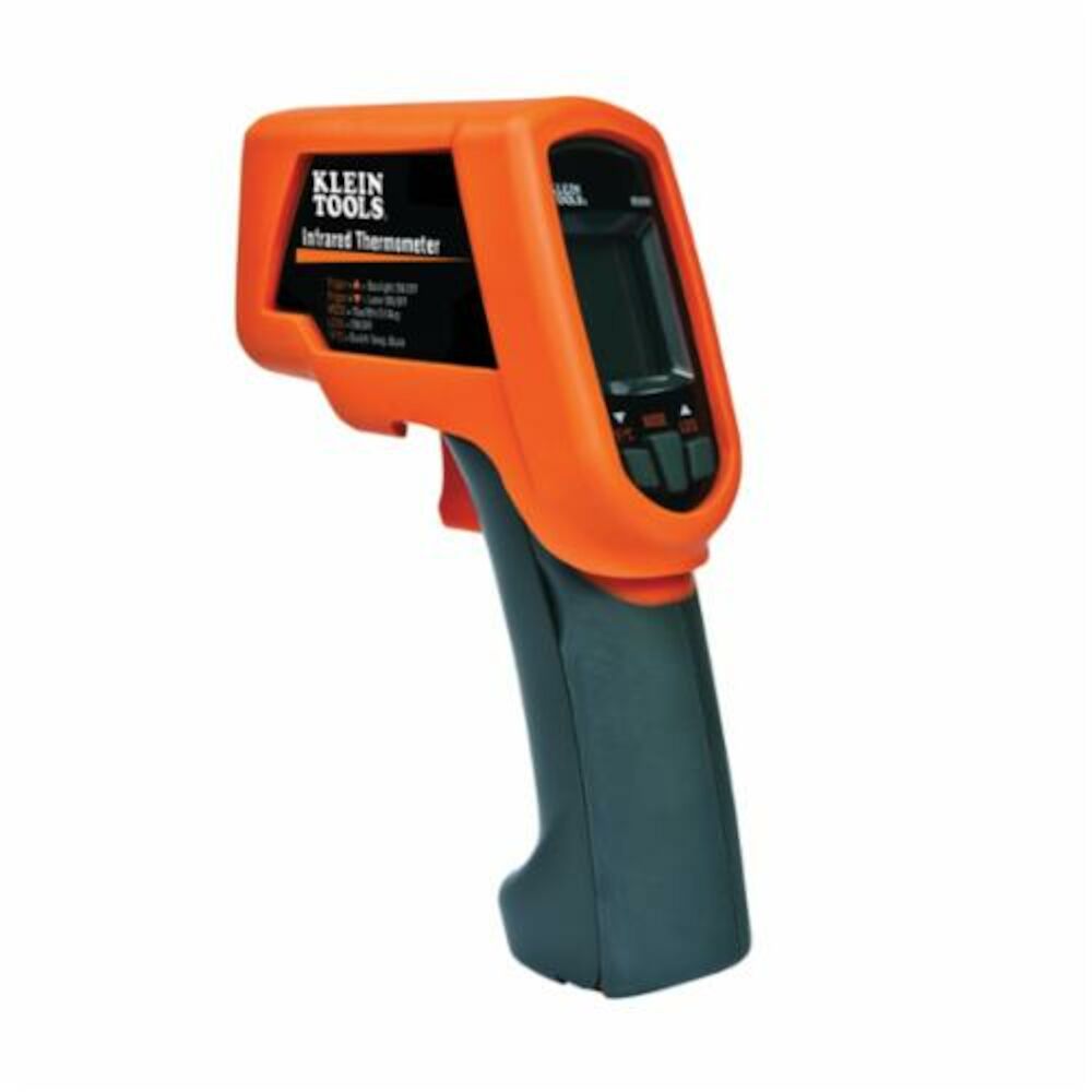 Klein® IR3000 Dual Laser Infrared Thermometer, -76 to 1400 deg F, 0.1 to 1, AAA Battery