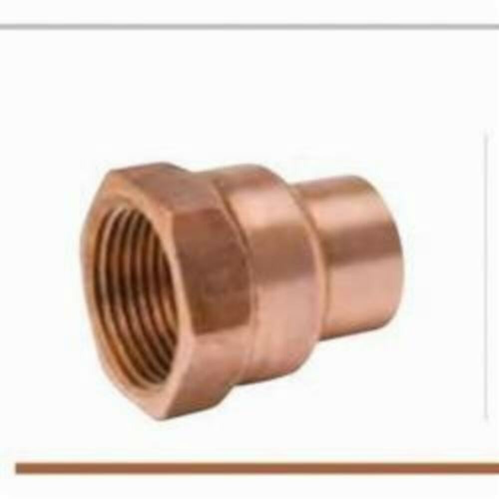 Streamline® W 01524 Reducing Fitting Adapter, 3/8x1/2 in, FittingxFNPT, Wrot Copper