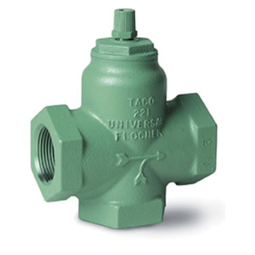 Taco® 218-3 Horizontal Hydronic Flo-Chek Valve, 3/4 in, NPT, 125 psi, Cast Iron Body