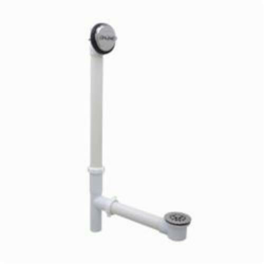 Gerber® Classics™ 41-513 Trip Lever Roman Tub Drain With Pre-Set Adjustable Linkage, PVC Drain, Chrome Plated