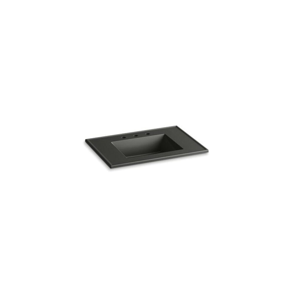 2779-8-G88 Bathroom Sink With Overflow, Rectangular, ITB/Vanity Top Mount, Vitreous China, Thunder™ Gray