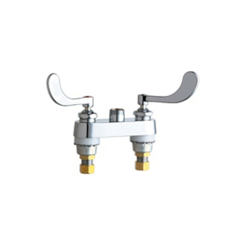 Chicago Faucet® 895-317LESAB Lavatory Sink Faucet, Chrome Plated, 2 Handles