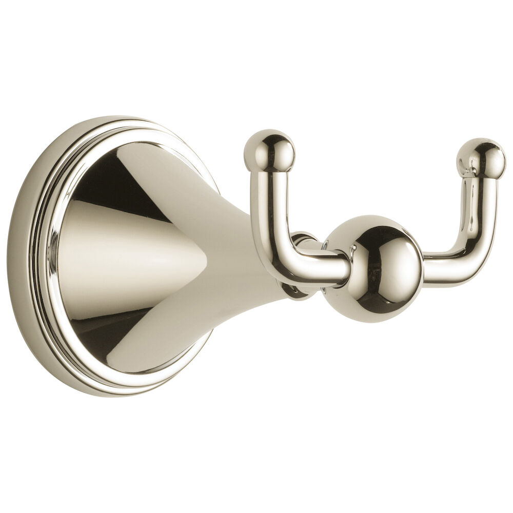 Brizo Brizo Traditional Double Robe Hook, Polished Nickel