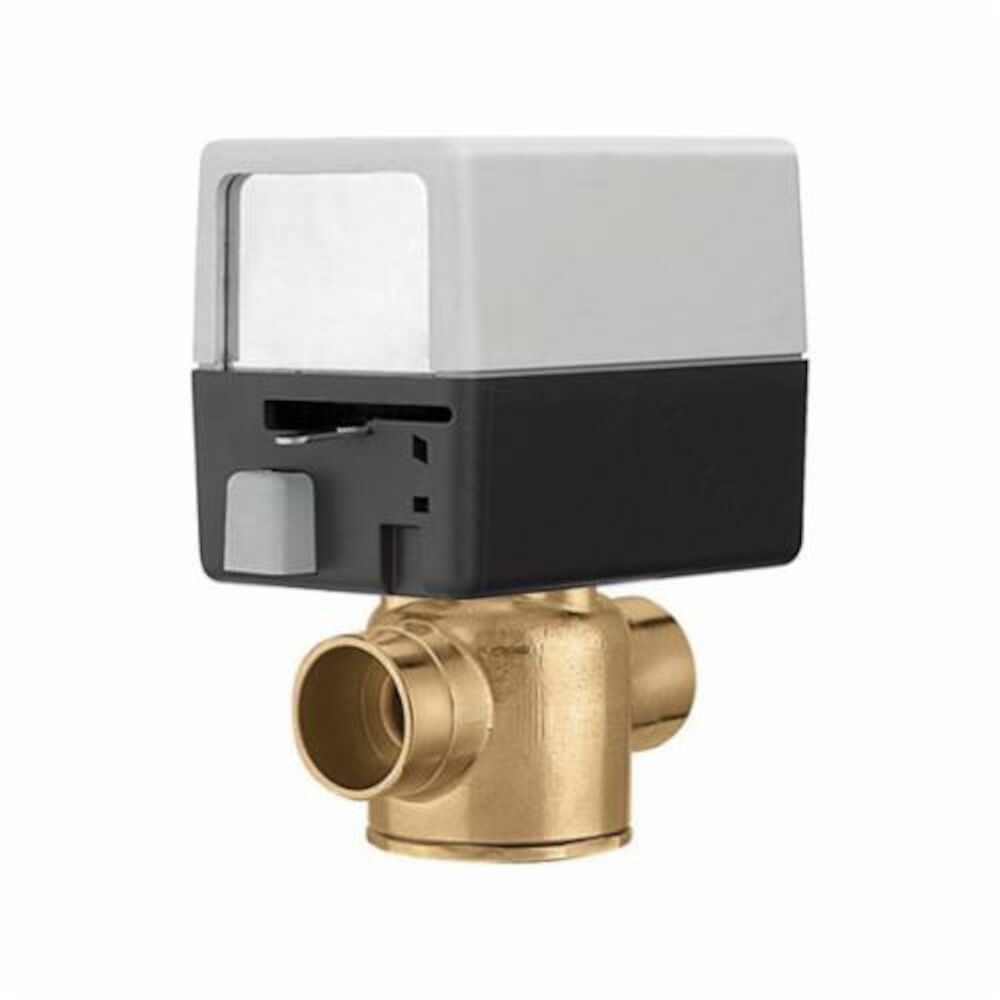 Caleffi Z-one™ Z40F 2-Way Motorized Zone Valve, 3/4", Inverted FlarexC, 300 psi, 3.5 Cv, 24 V