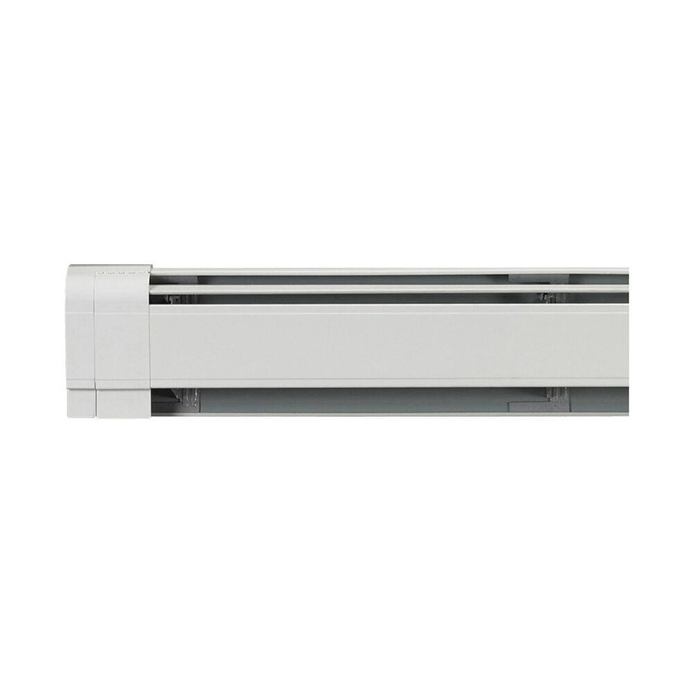 104002035 Decorator BL-75 Complete Baseboard Assembly With 3/4 in E-75 Element, Electro-Galvanized Cold Rolled Steel