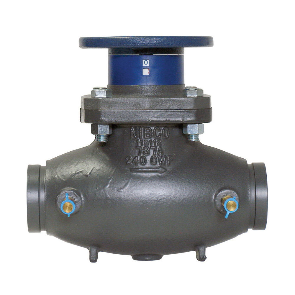 NIBCO® FLO-BOSS™ NHC821E G-737-A Manual Circuit Balancing Valve, 2-1/2 in, Grooved, Cast Iron Body, Domestic