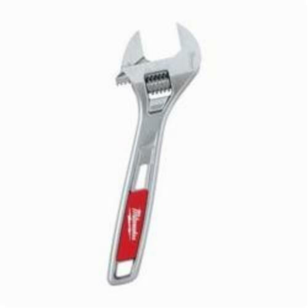 Milwaukee® Tool 48-22-7406 Non-Insulated Adjustable Wrench, 15/16 in, 6" OAL, Steel Body, Steel, Chrome Plated