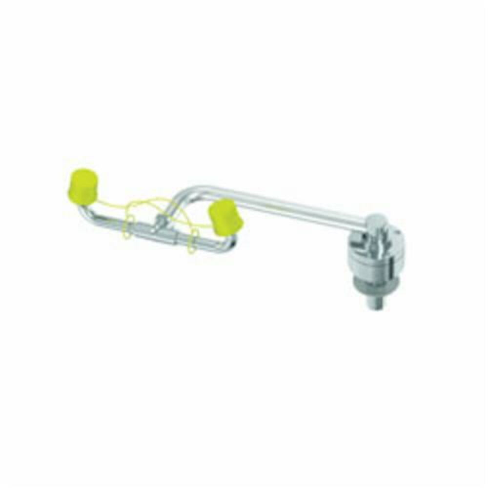 Bradley® S19-270C Eyewash Fixture, Deck Mounting, 20 deg Side Swing Operation, Specifications Met: ANSI/ISEA Z358.1
