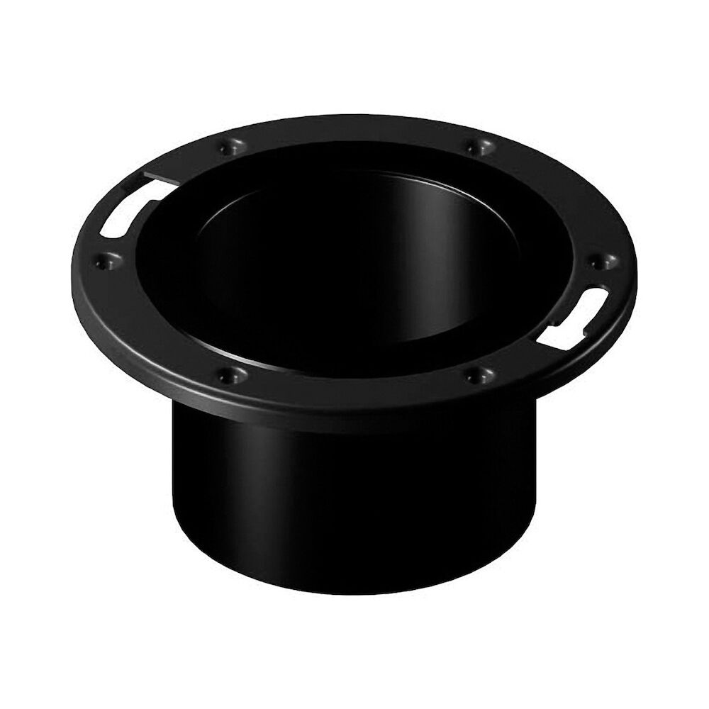 NIBCO® I355490 5851-2-A 4" PipeAdjustable DWV Closet Flange With Steel Flange, ABS, Domestic