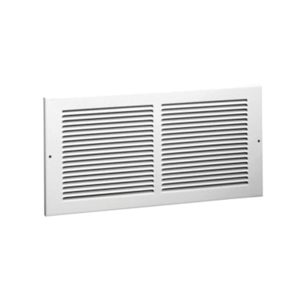Hart & Cooley® 650 12x16 W Return Air Grille, 12" W x 16" H, Steel, Bright White Enamel, Domestic