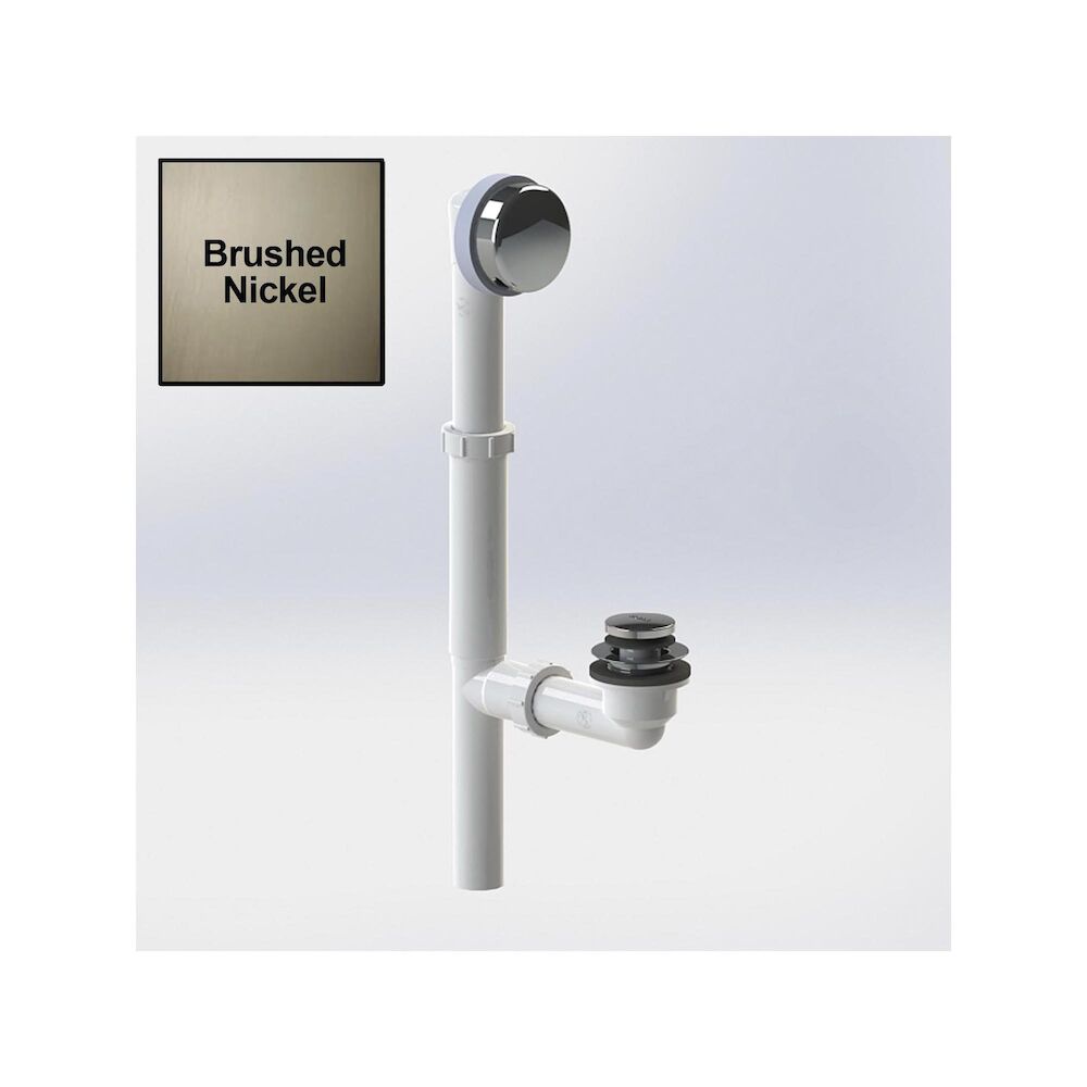 590-PF-PVC-BN Innovator® 590 PRESFLO® 1.5” Tubular PVC Bath Wastes Slip-Joint Assembly, Brushed Nickel