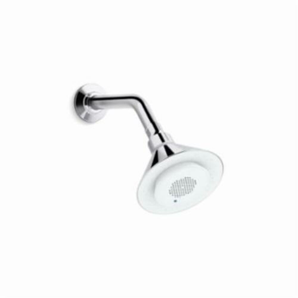 9245-CP Single-Function Shower Head With Wireless Speaker, Moxie®, 2.5 gpm Minimum, 1 Sprays, Wall Mount