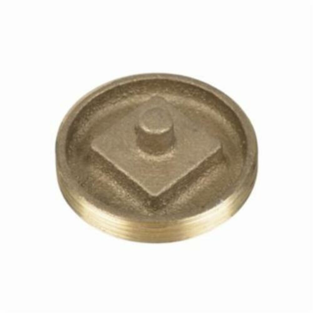 Oatey® 42741 Cleanout Plug w/ Recessed Head, 2", Brass, Import