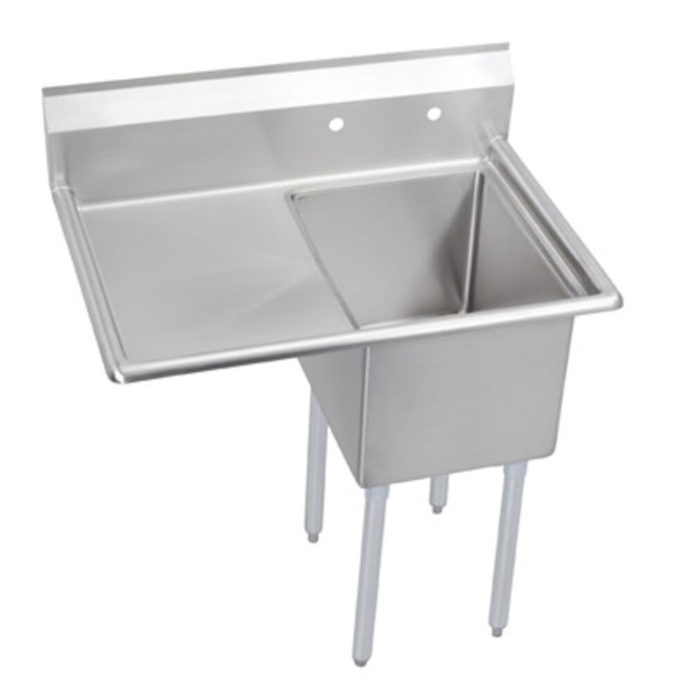 1C18X18-L-18X Standard Scullery Sink, Floor Mount, 16 ga Stainless Steel
