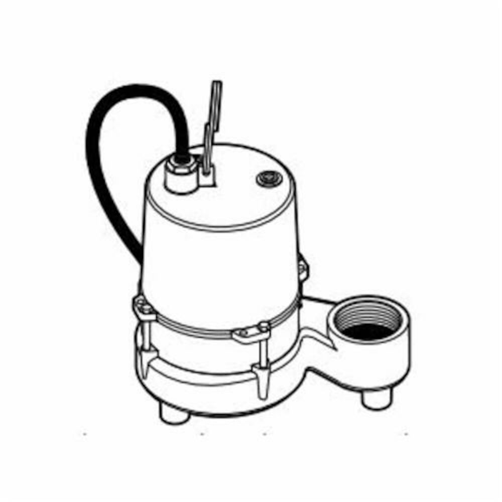 MYERS® ME45MC-11 Manual Submersible Effluent Pump, 2" NPT Outlet, 1/2 hp