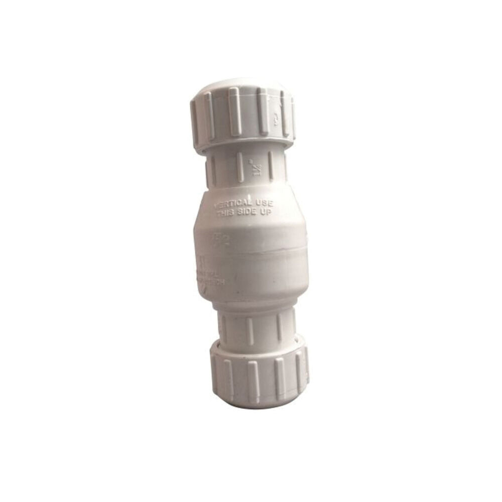flo® Control 1500-12 Swing Check Valve, 1-1/4 in, IPS Compression, Type I PVC Body, Domestic