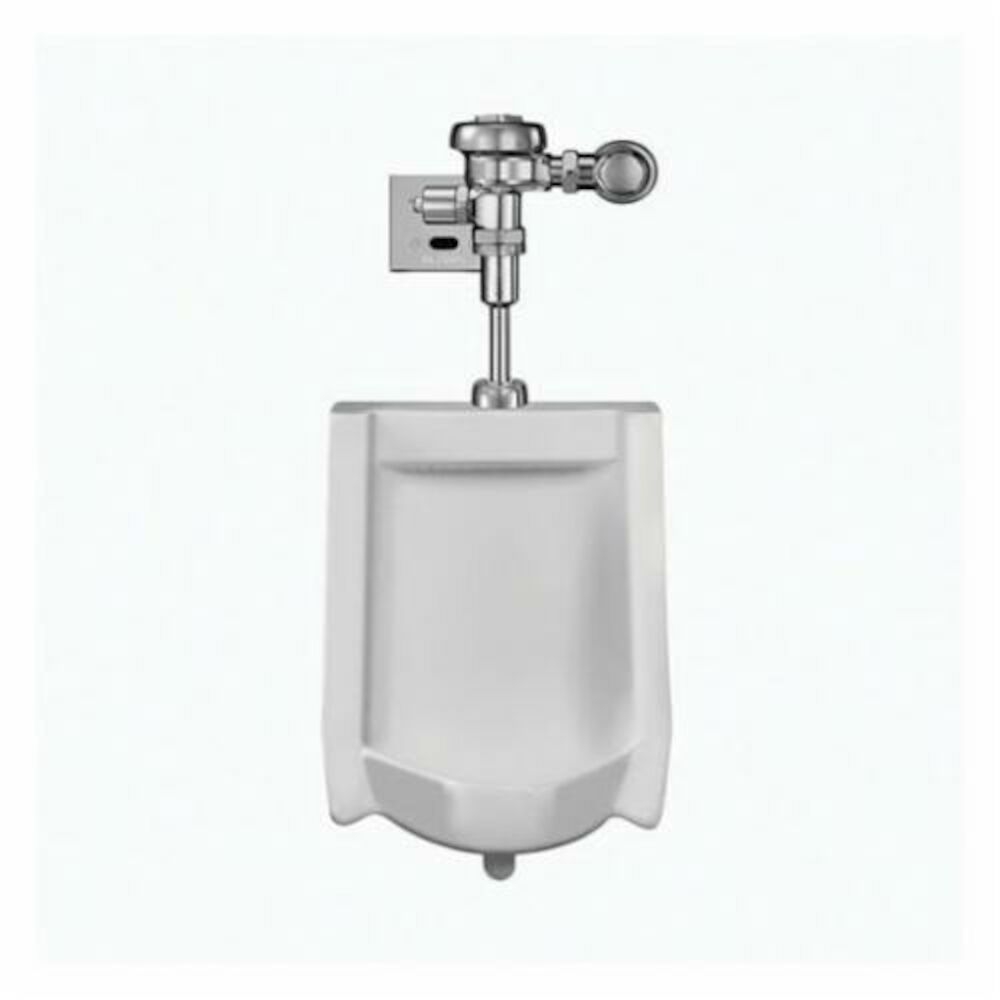 Sloan® 10001331 WEUS-1000 Standard Urinal, 0.125 gpf, Top Spud, Wall Mount, Chrome Plated