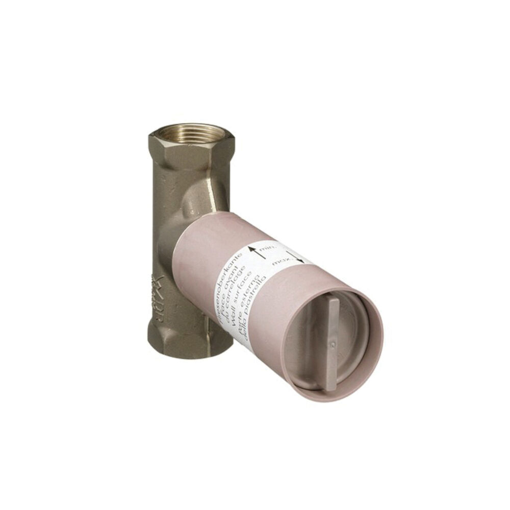 AXOR 15977181 Shower Volume Control Rough-In Valve, 3/4" NPT Inletx3/4" NPT Outlet, 35 gpm, Brass/Plastic Body, Import