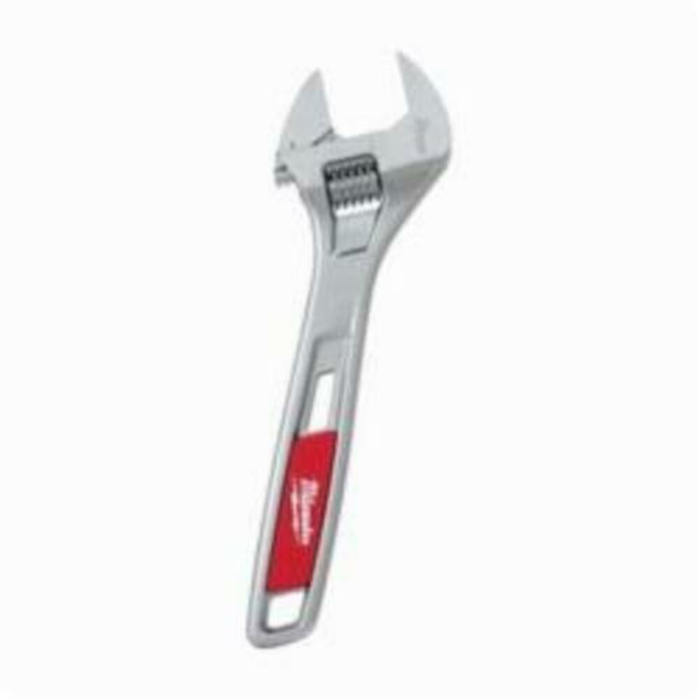 Milwaukee® Tool 48-22-7408 Non-Insulated Adjustable Wrench, 1-1/8 in, 8" OAL, Steel Body, Steel, Chrome Plated