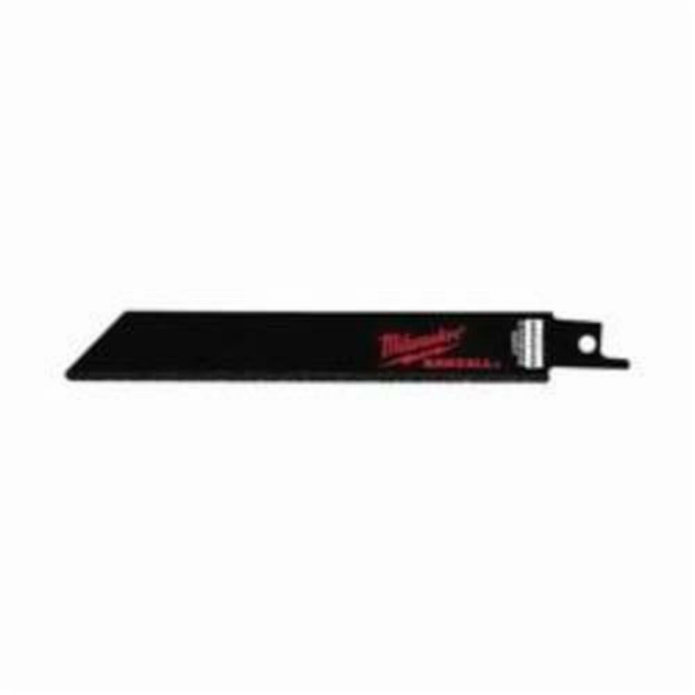 Milwaukee® Tool 48-00-1421 SAWZALL® Reciprocating Saw Blade, 6" Lx3/4" W, Tungsten Carbide Body, Universal Tang